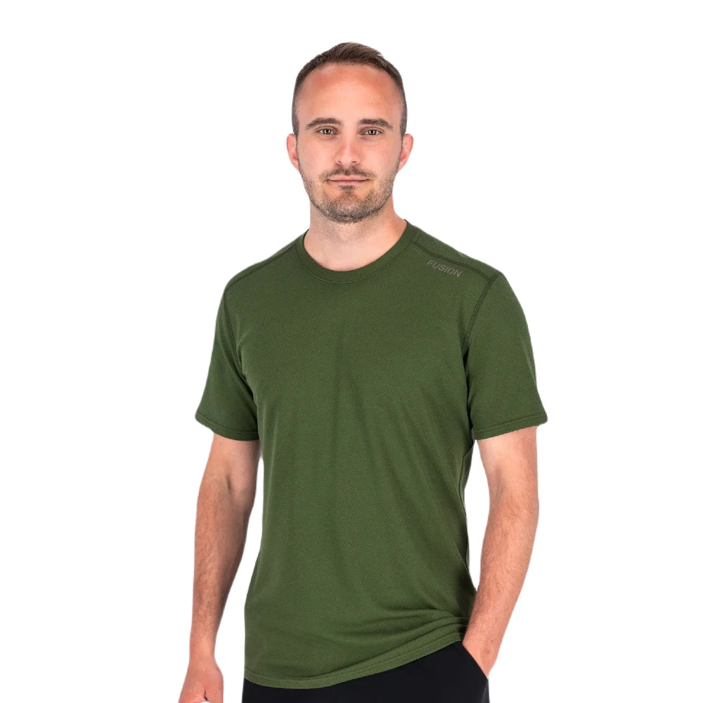 Fusion Mens Nova T-Shirt - Green - Endurance Sport