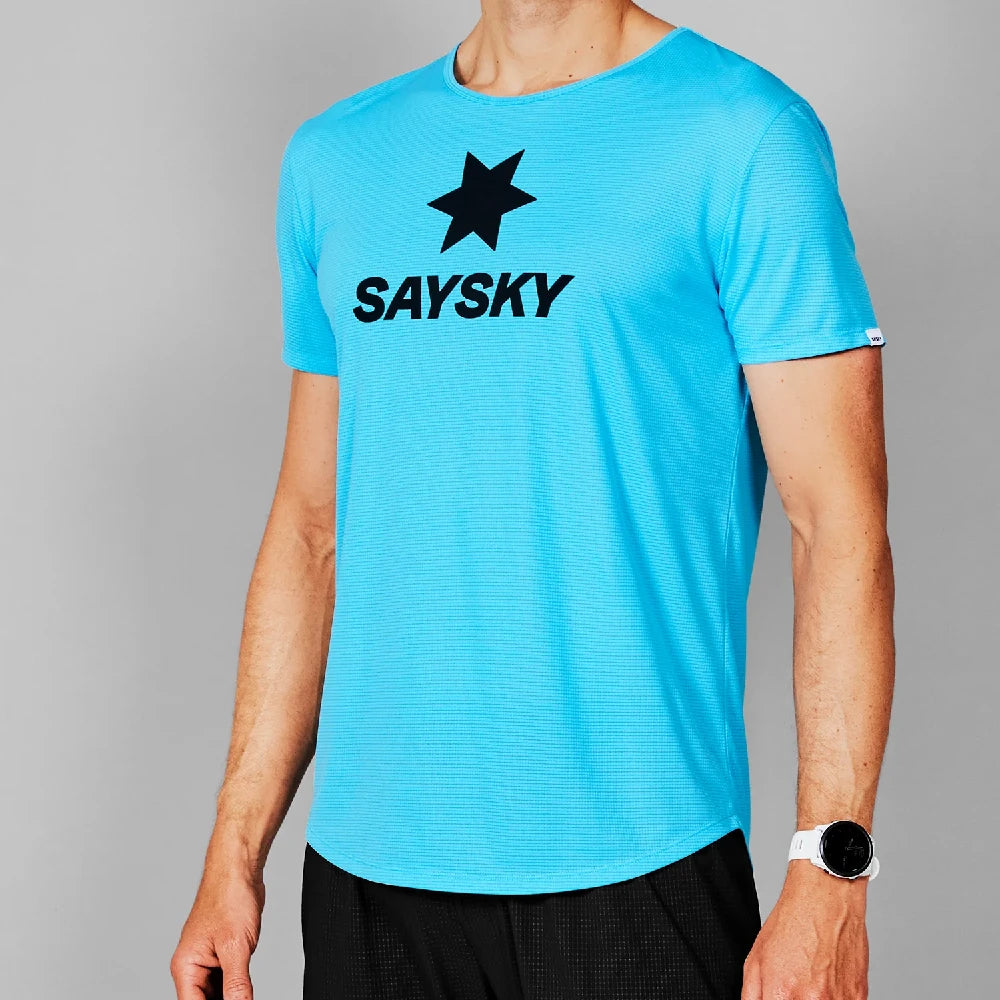 SAYSKY Logo Flow T-shirt - Blue - Endurance Sport