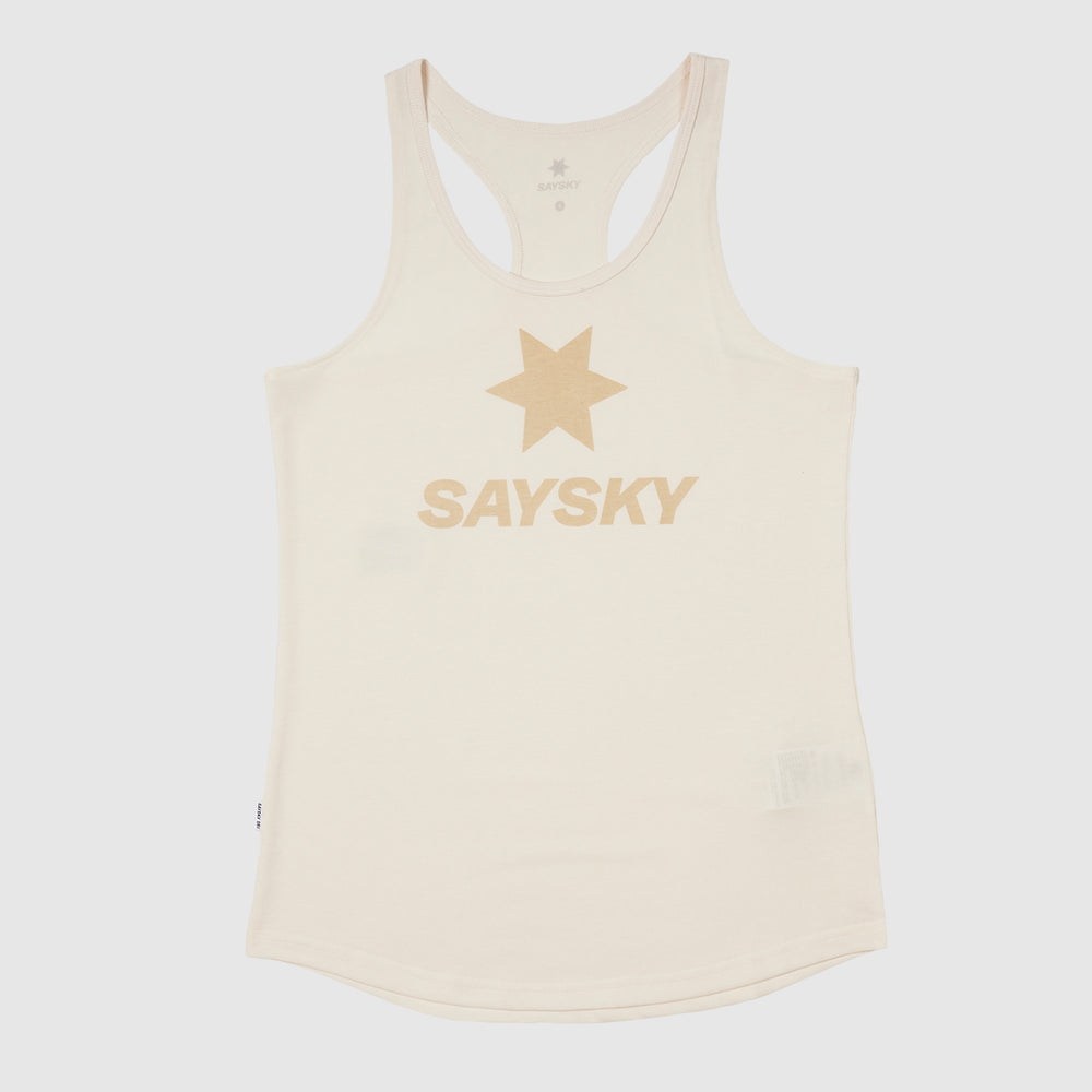 SAYSKY Logo Motion Singlet Dame - White - Endurance Sport