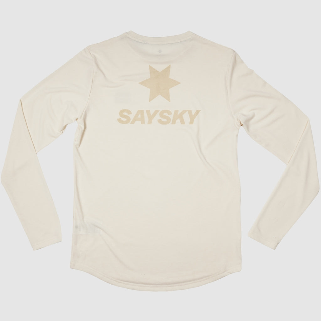 SAYSKY Logo Motion Longsleeve - WHITE - Endurance Sport