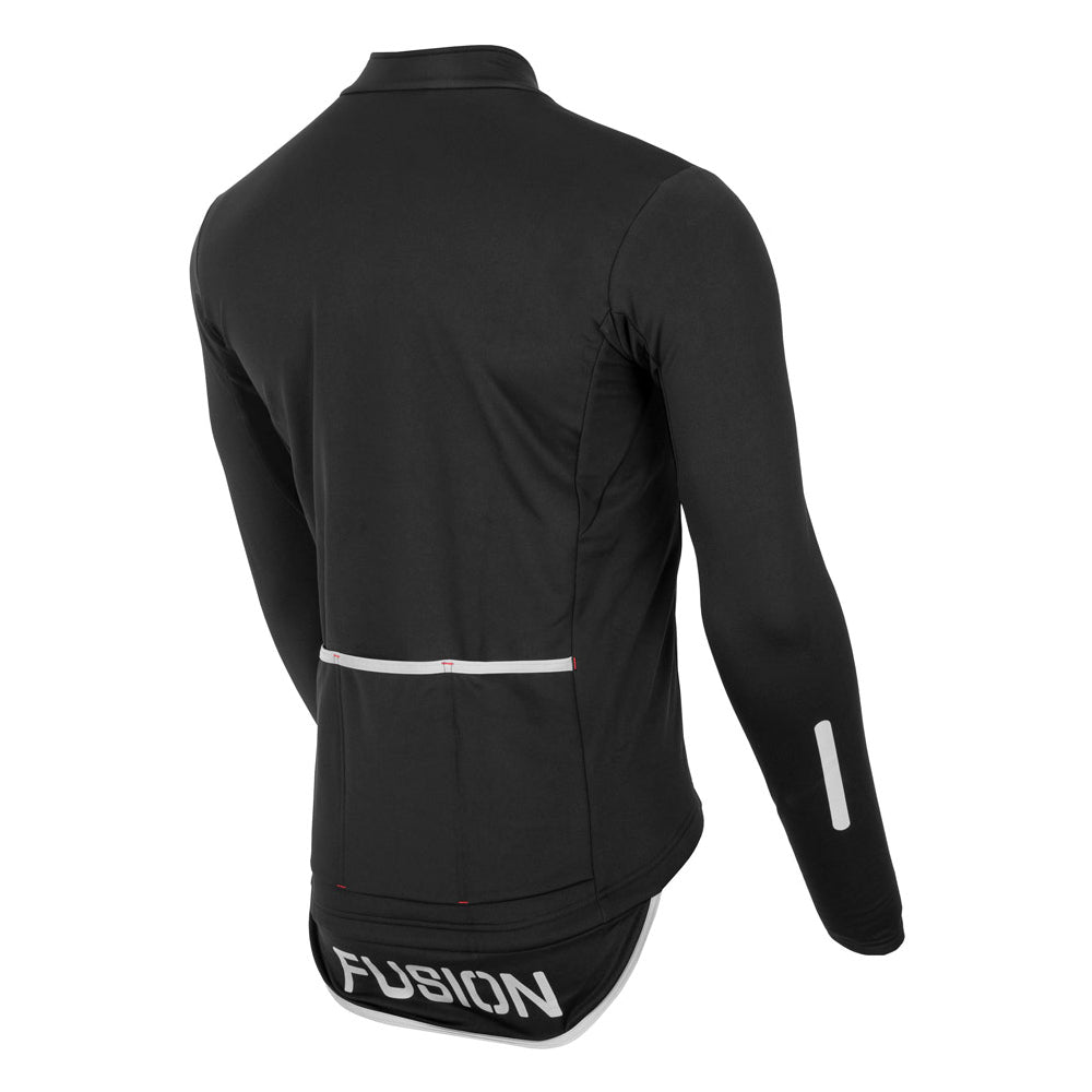 Fusion S3 Cycling Jacket Black back