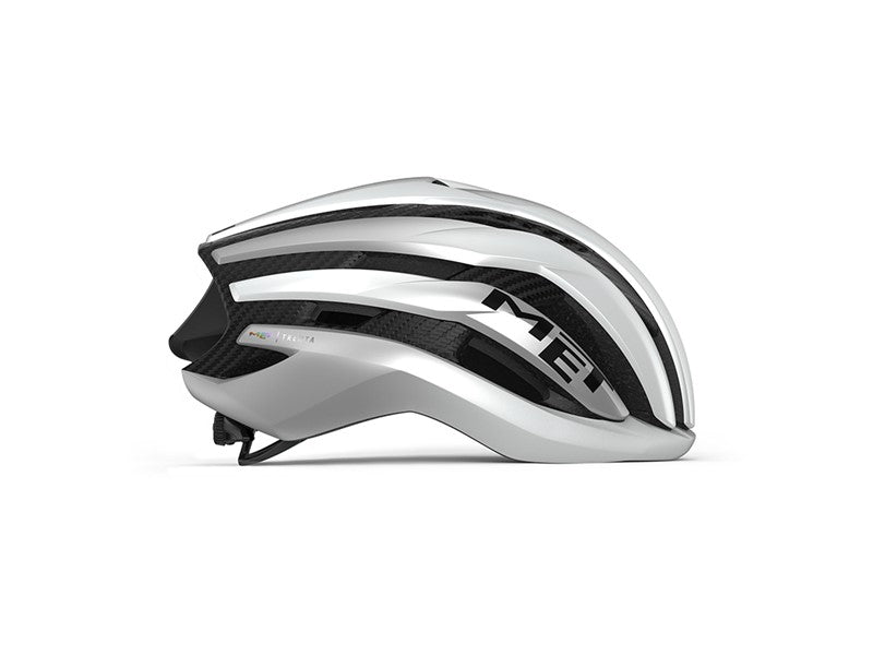 MET Trenta 3K Carbon MIPS - White Silver Metallic/Matt - Endurance Sport