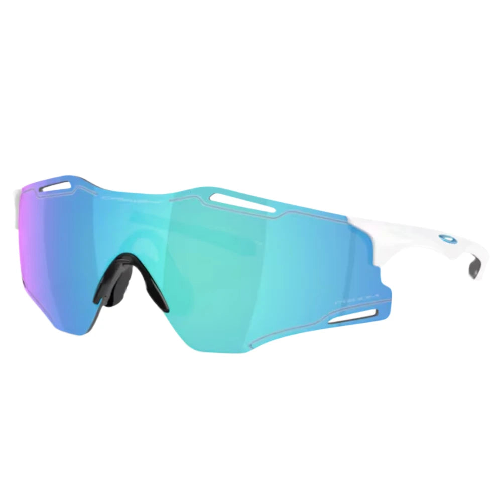 Oakley Cybr Zero - Polished White / Prizm Sapphire - Endurance Sport