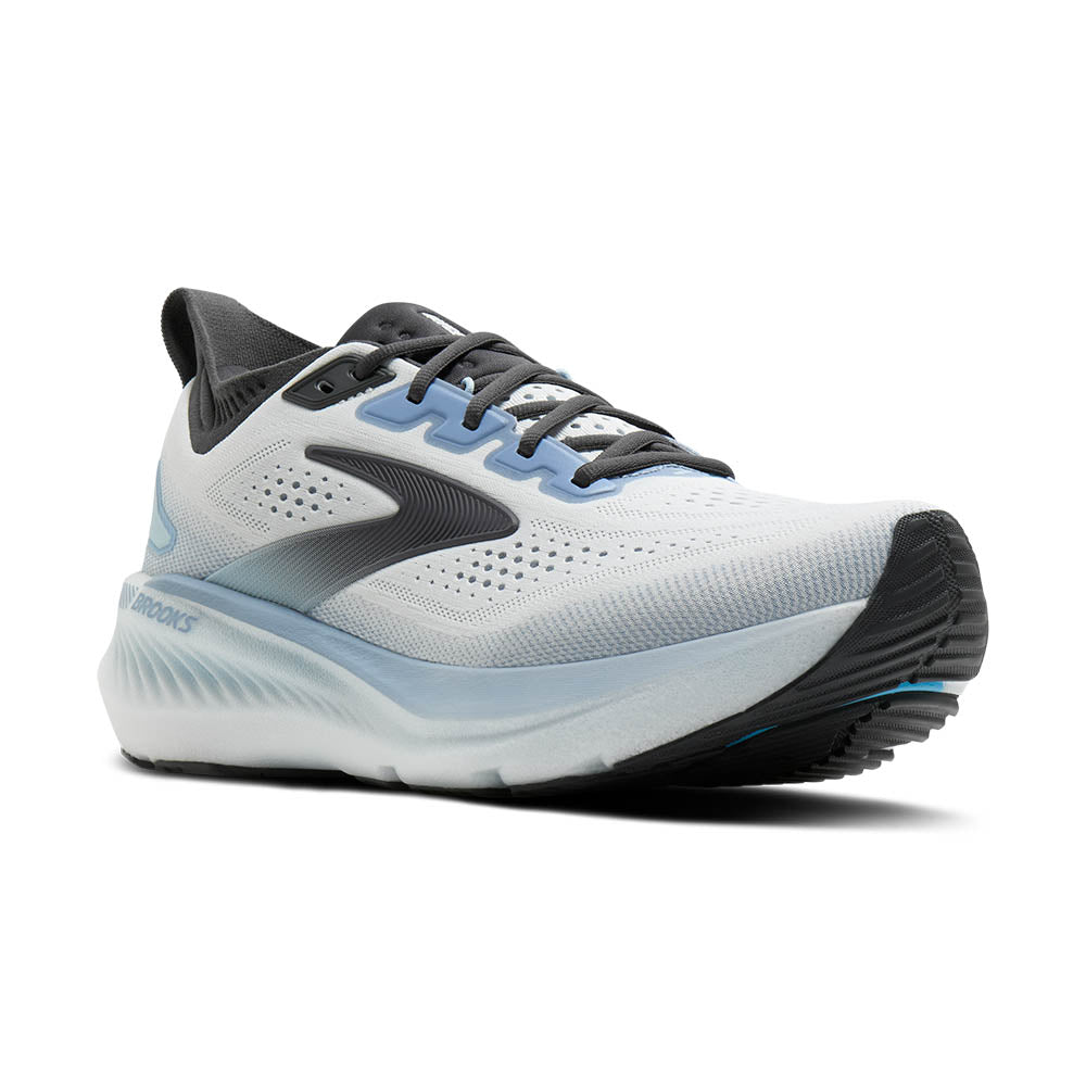 Brooks Glycerin GTS 23 Herre - White/Rain/Baltic Sea