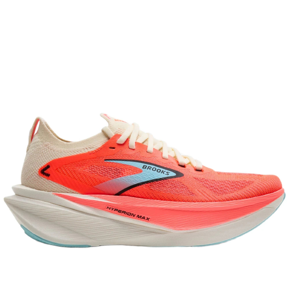 Brooks Hyperion Max 3 Dame - Coconut/Fiery Coral/Atomizer - Endurance Sport