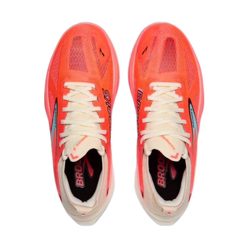 Brooks Hyperion Max 3 Dame - Coconut/Fiery Coral/Atomizer - Endurance Sport