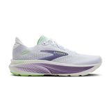 Brooks Ghost 18 Dame - White/Purple Hebe/Green - Endurance Sport