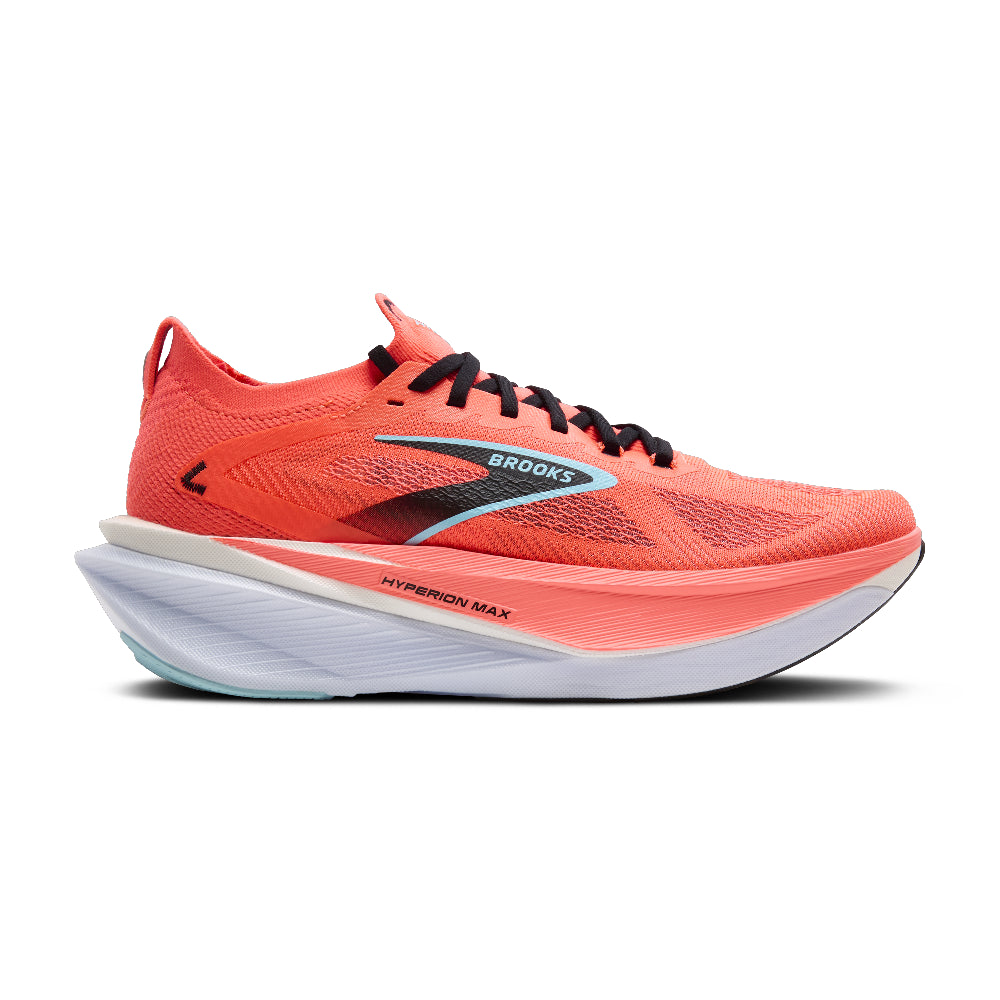Brooks Hyperion Max 3 Herre - Fiery Coral/Black/Atomizer - Endurance Sport