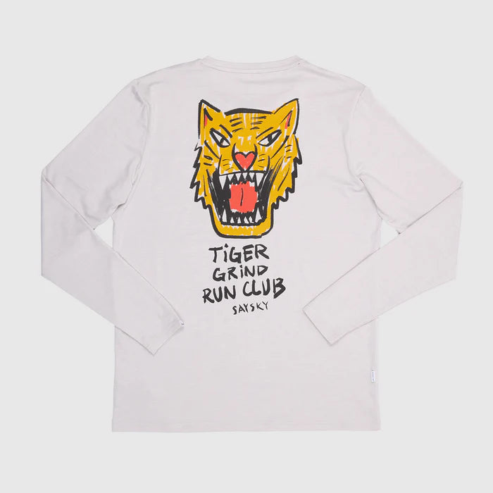 Clean Tiger Pace Long Sleeve - Grey - Endurance Sport