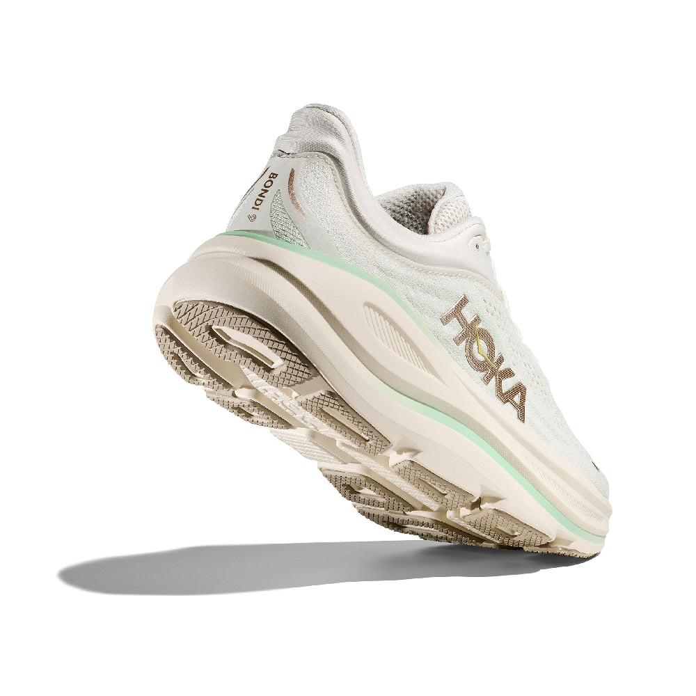 Hoka Bondi 9 Dame - Truffle Salt / Sea Glass - Endurance Sport