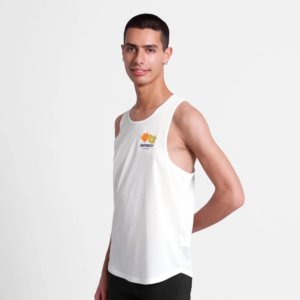 SAYSKY Flower Combat Singlet - White - Endurance Sport