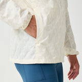 Brooks Canopy Reflective Jacket - Reflective Wordmark Bone
