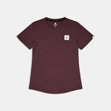 SAYSKY W Clean Combat Pro T-Shirt - Burgundy