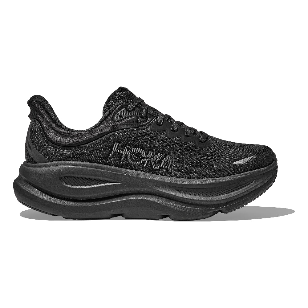 Hoka Bondi 9 Dame - Black / Black - Endurance Sport