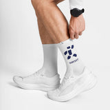 Saysky Combat High Socks - White: Checks of Edo