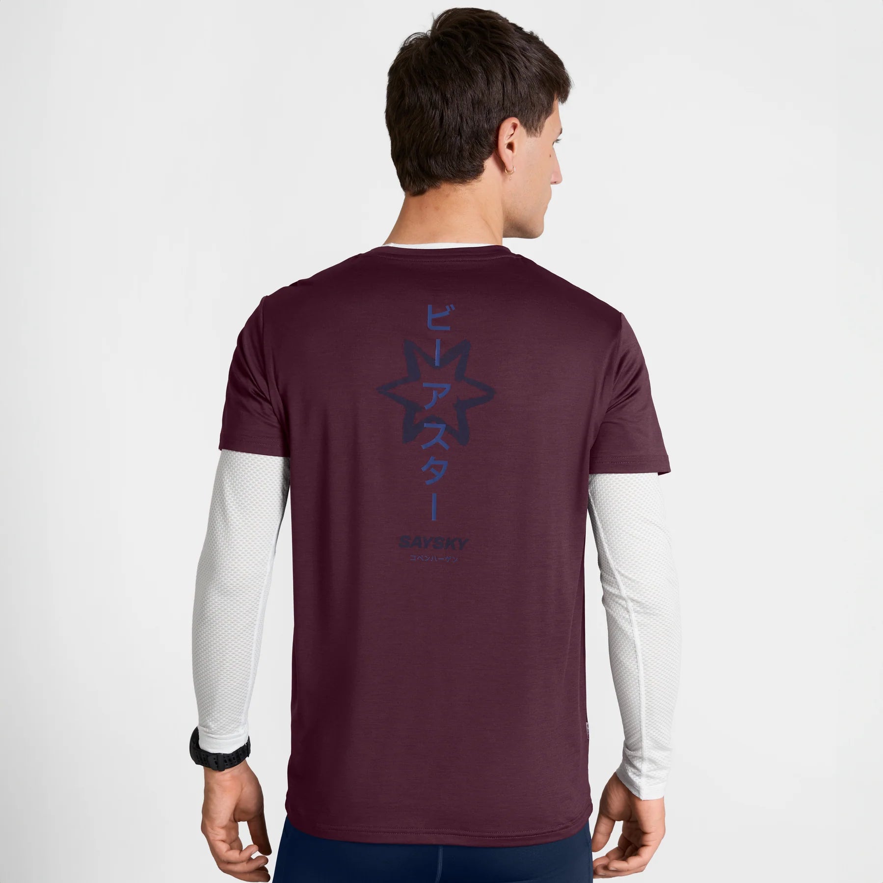 SAYSKY Statement Pace T-Shirt - Burgundy