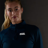 Brooks Womens Thermal Reflective 1/4 Zip - Indigo Reflective