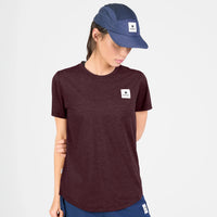SAYSKY W Clean Combat Pro T-Shirt - Burgundy