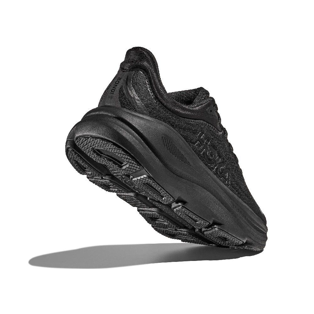 Hoka Bondi 9 Dame - Black / Black - Endurance Sport