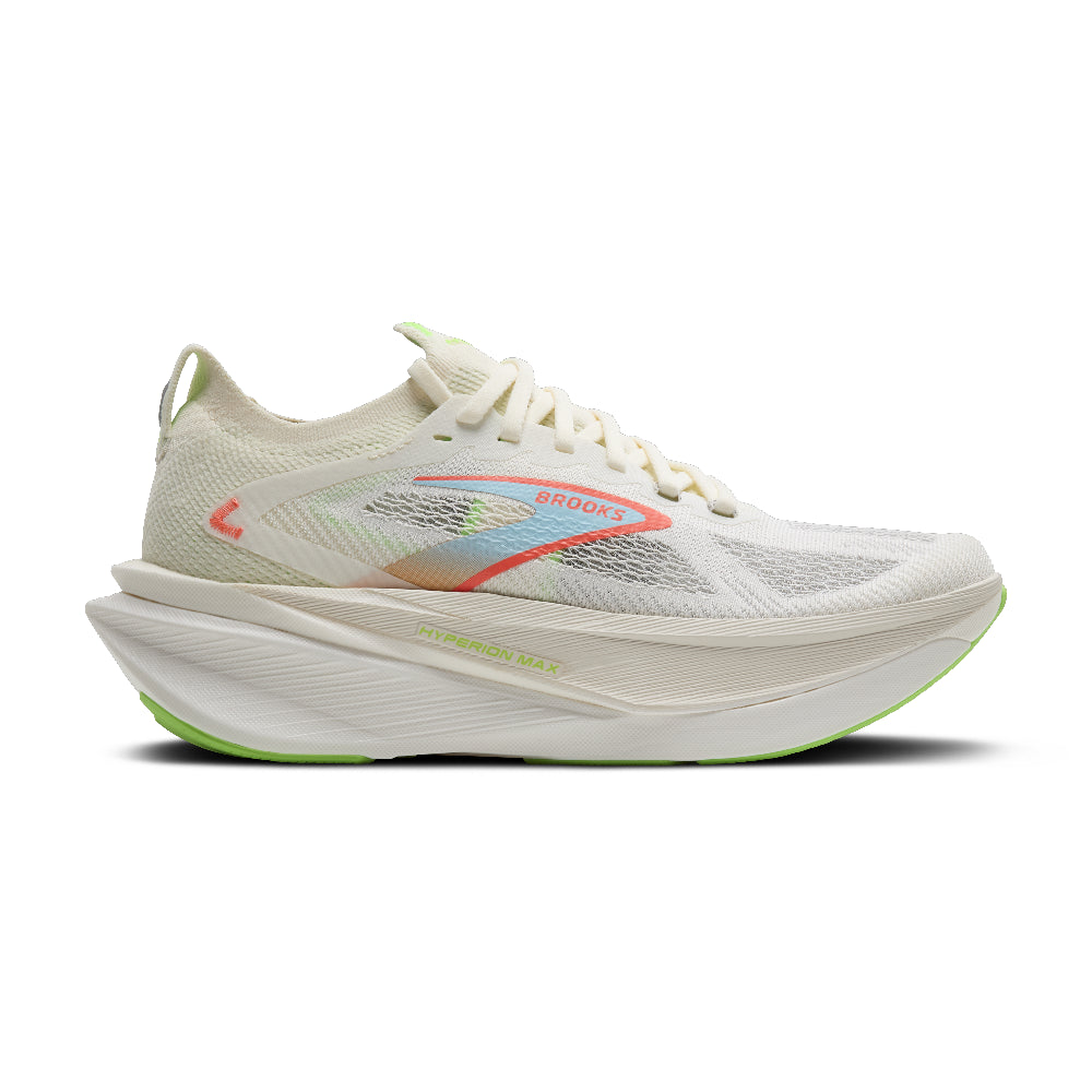 Brooks Hyperion Max 3 Herre - Coconut/Green Gecko/Pink Clay - Endurance Sport