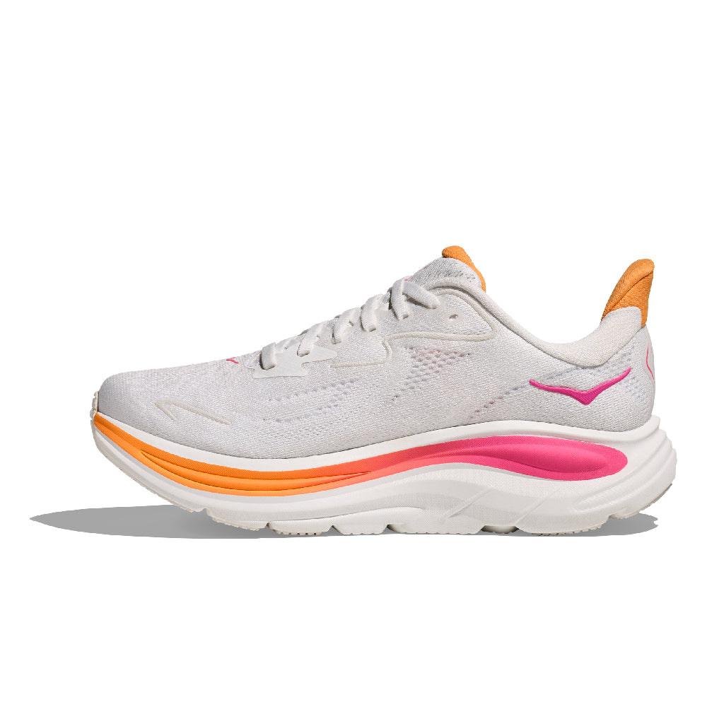 Hoka Clifton 10 Dame - White / Electric Rose - Endurance Sport