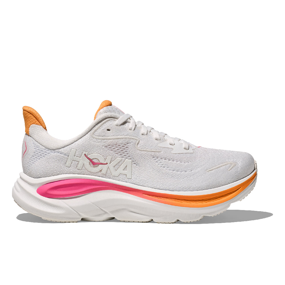 Hoka Clifton 10 Dame - White / Electric Rose - Endurance Sport