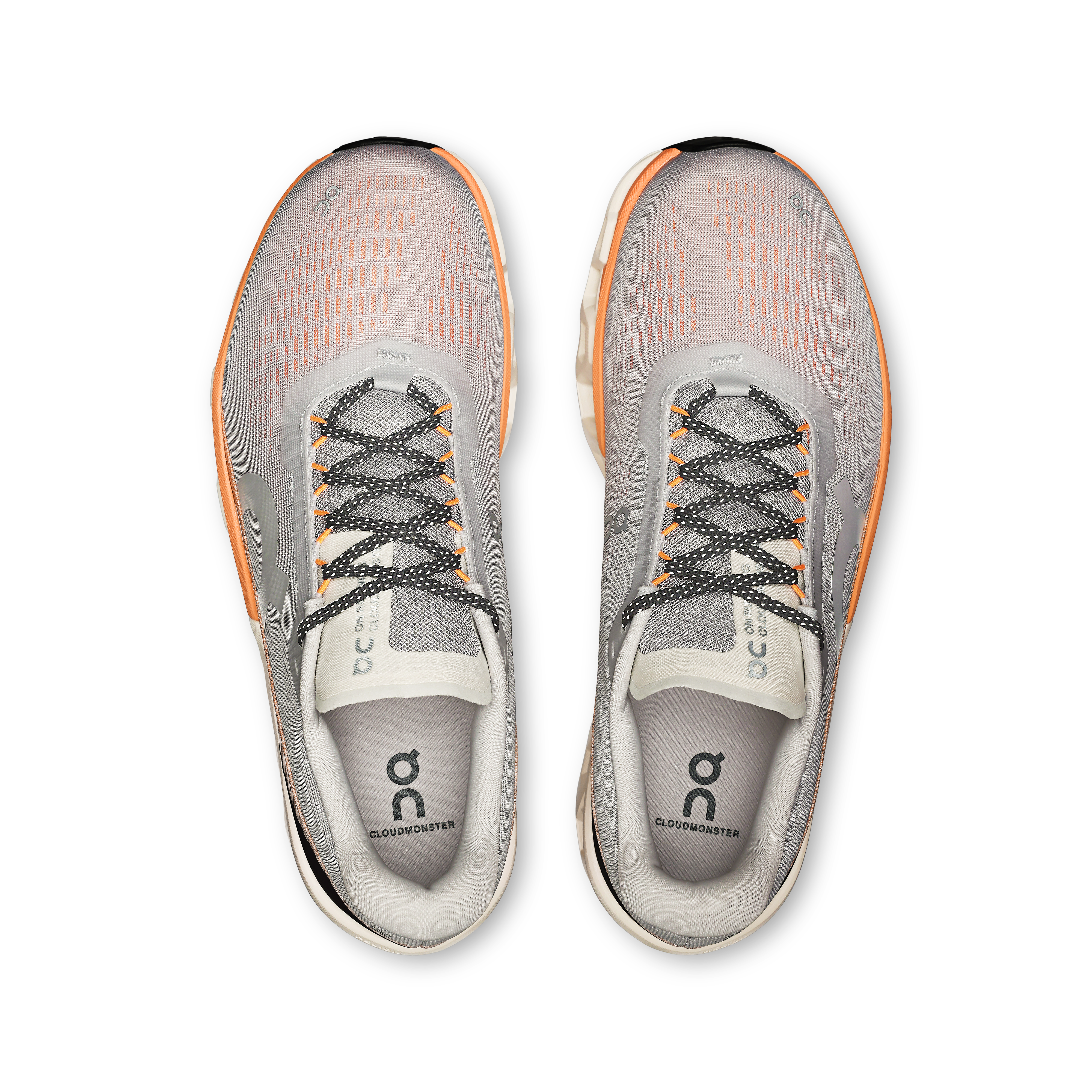 On Cloudmonster 2 Herre - Glacier/Tangerine - Endurance Sport