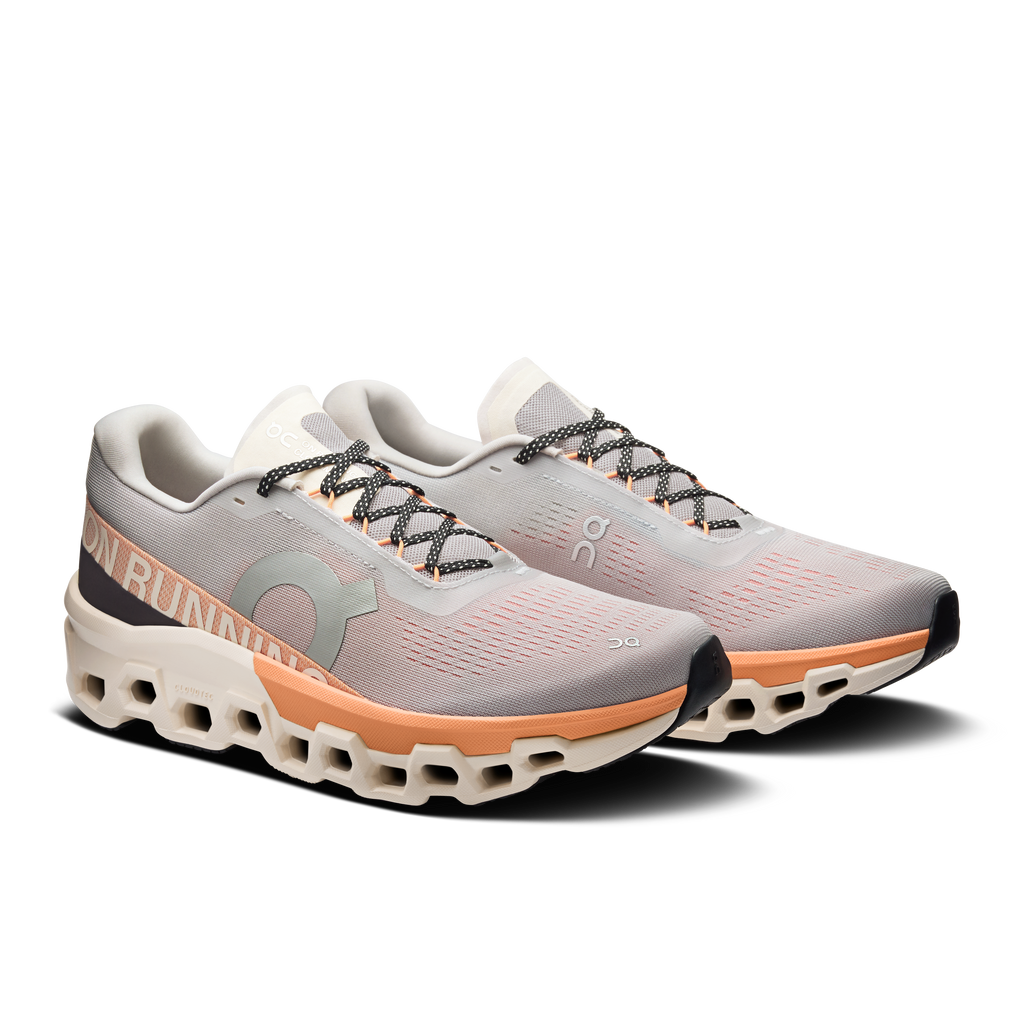 On Cloudmonster 2 Herre - Glacier/Tangerine - Endurance Sport