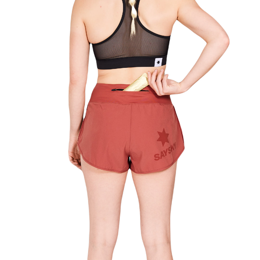 SAYSKY Pace short 3" Dame - Red - Endurance Sport