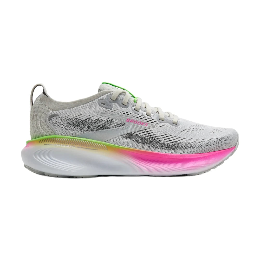 Brooks Adrenaline GTS 25 Dame - Oyster/Pink/Green - Endurance Sport