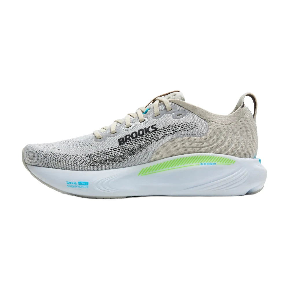 Brooks Mens Adrenaline GTS 25 - Oyster/Green Gecko/Blue - Endurance Sport
