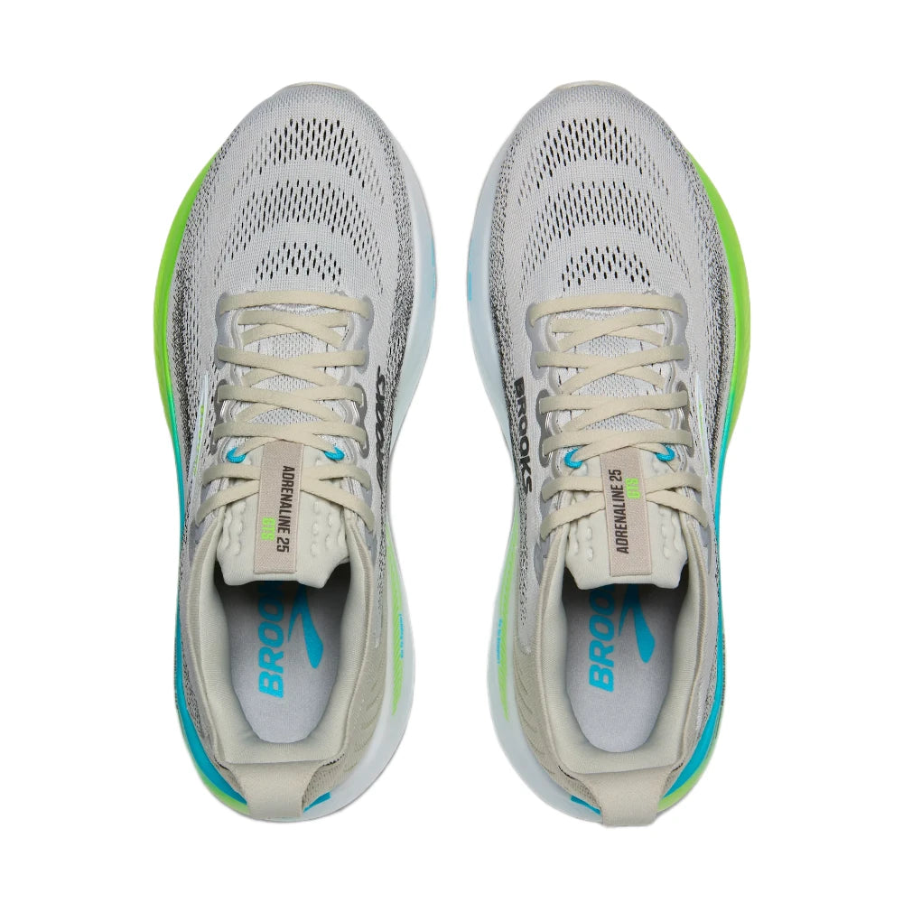 Brooks Mens Adrenaline GTS 25 - Oyster/Green Gecko/Blue - Endurance Sport