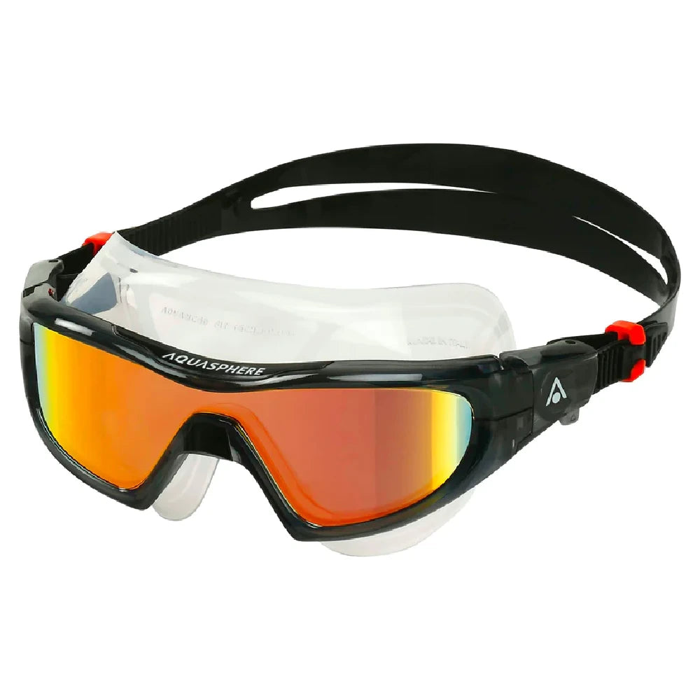 AquaSphere Vista Pro - Clear Smoke - Orange Titanium Mirror Lens - Endurance Sport