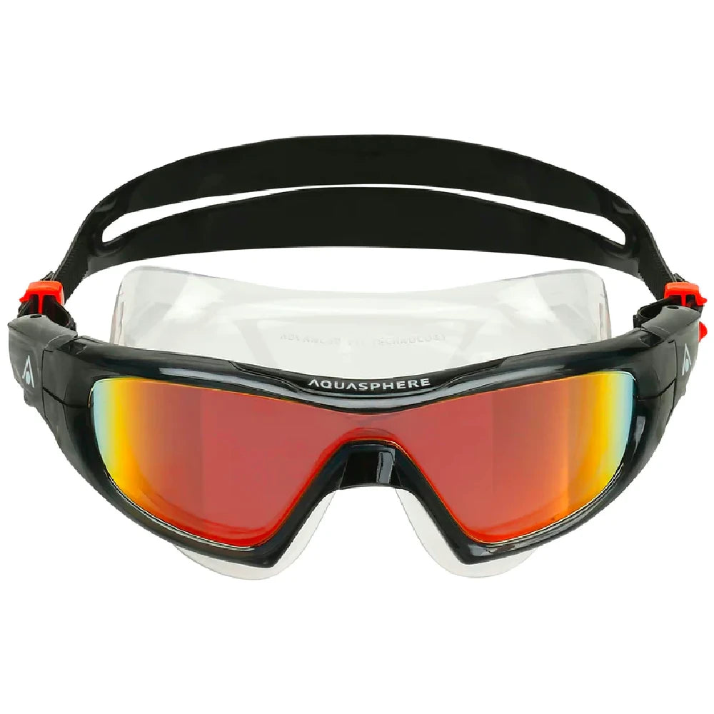 AquaSphere Vista Pro - Clear Smoke - Orange Titanium Mirror Lens - Endurance Sport