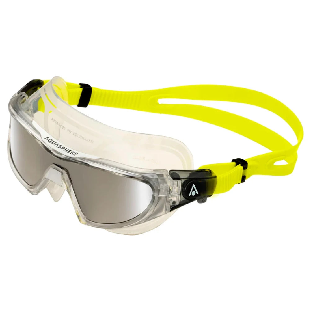 AquaSphere Vista Pro - Transparent/Yellow - Lens Mirror Silver - Endurance Sport