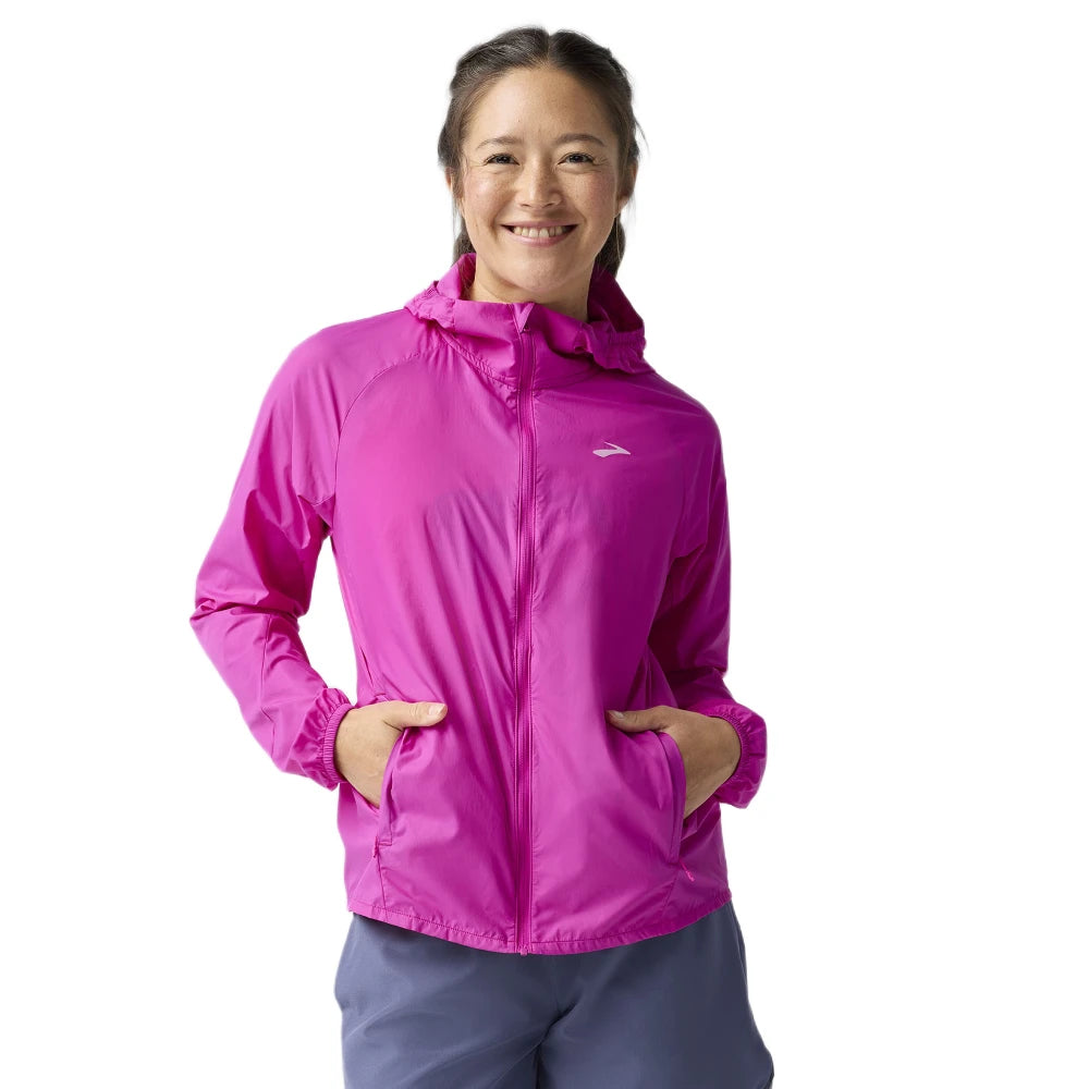 Brooks Canopy Packable Jacket - Magenta - Endurance Sport