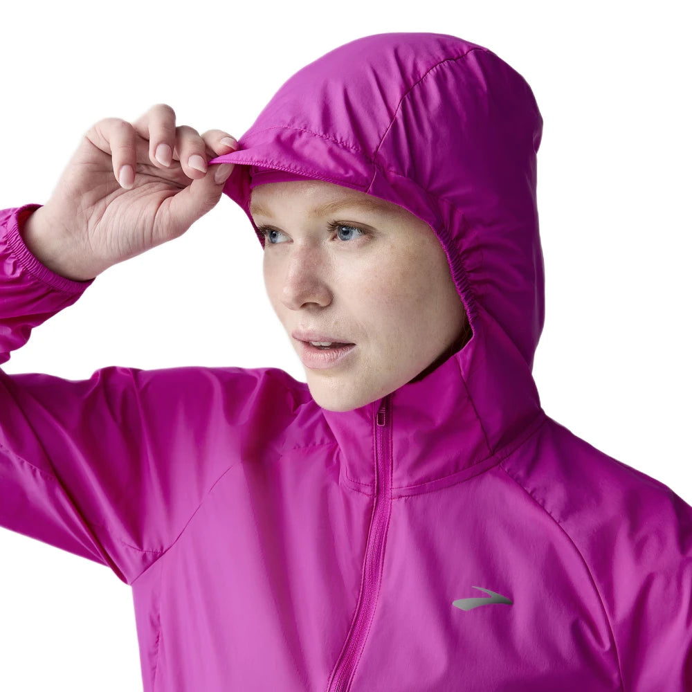 Brooks Canopy Packable Jacket - Magenta - Endurance Sport