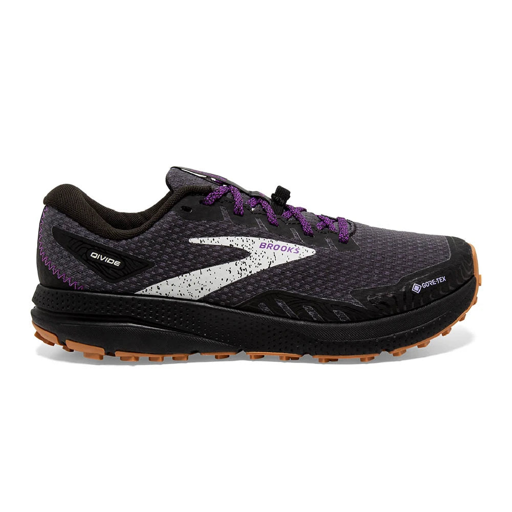 Brooks Divide 4 GTX Dame - Black/Blackened Pearl/Purple - Endurance Sport