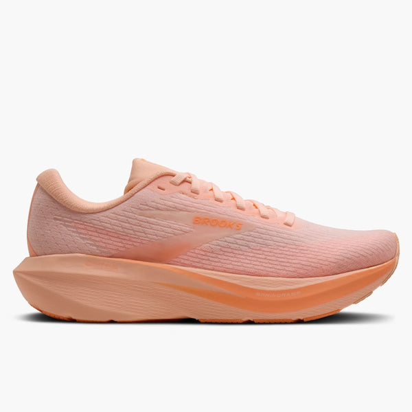 Brooks Ghost Amp Dame - Peach/White