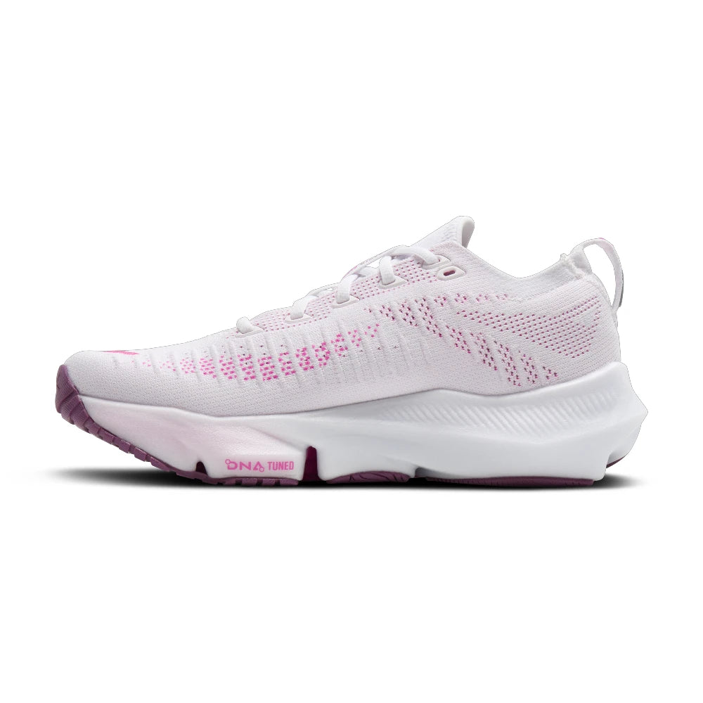 Brooks Glycerin Flex Dame - White/Cyber Pink/Argyle - Endurance Sport