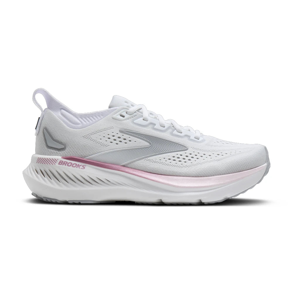 Brooks Glycerin GTS 23 Dame - White/Harbor Mist/Metallic - Endurance Sport