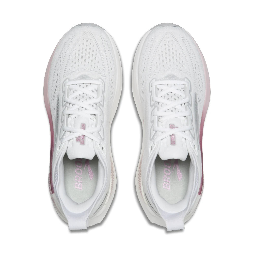 Brooks Glycerin GTS 23 Dame - White/Harbor Mist/Metallic - Endurance Sport