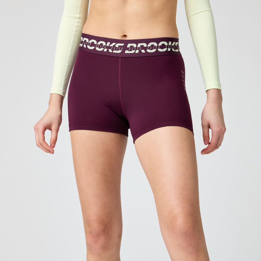 Brooks Womens PR Elite Short - Potent Purple/Luminary - Endurance Sport