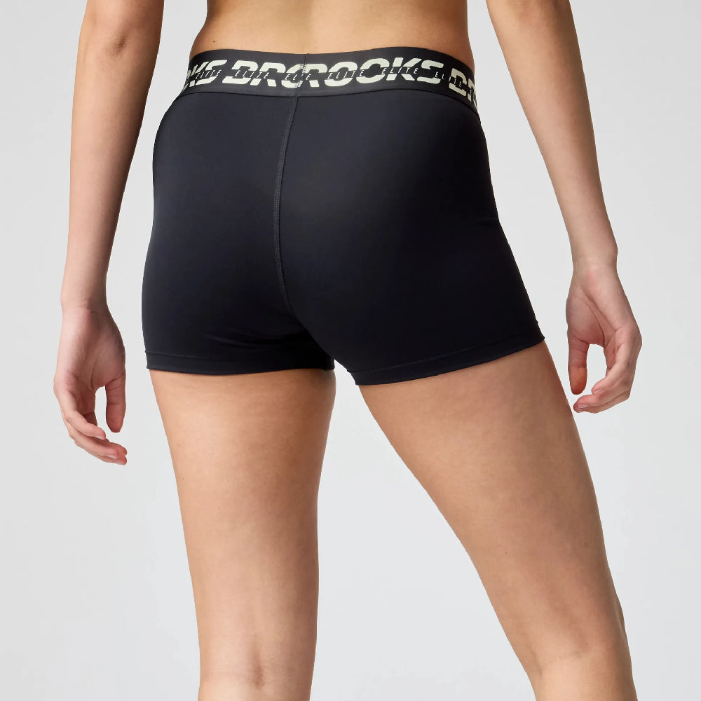 Brooks Womens PR Elite Short - Black - Endurance Sport
