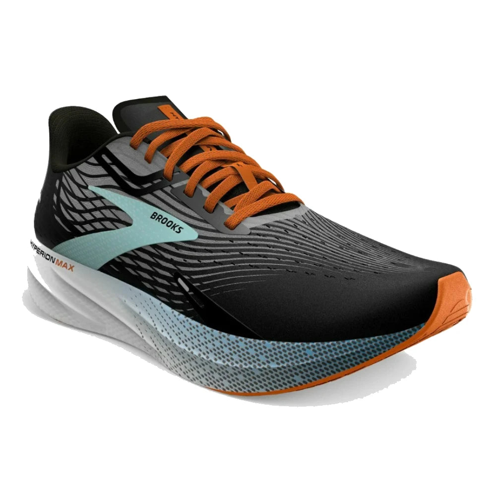 Brooks Hyperion Max Herre - Black/Grey/Orange Clown Fish set fra fronten