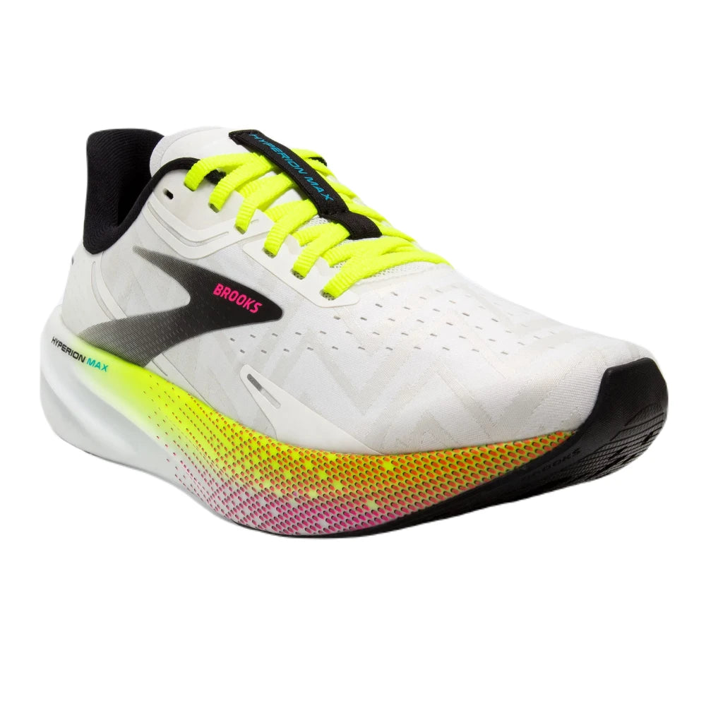 Brooks Hyperion Max Herre - White/Black/Nightlife set fra fronten