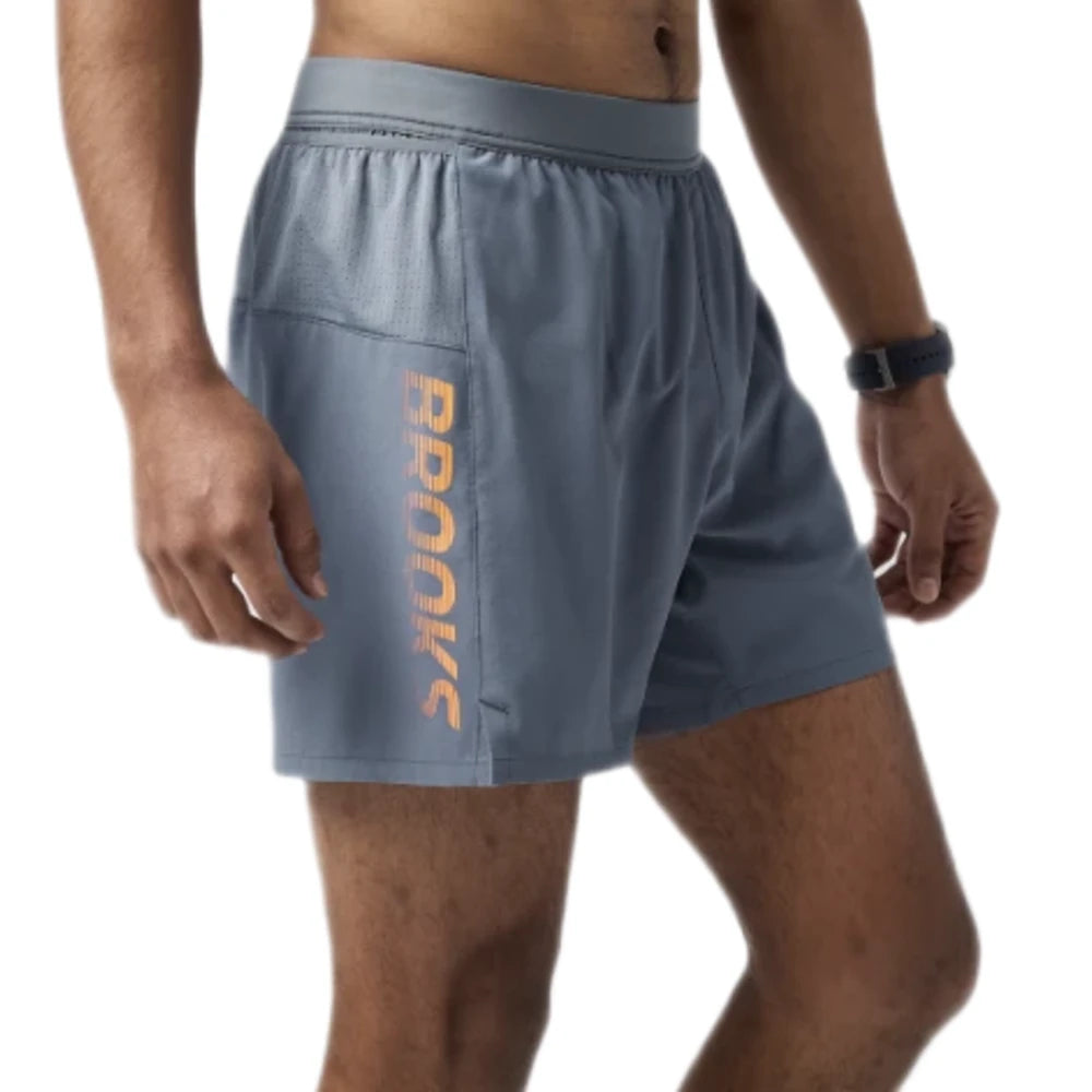 Brooks Journey Shorts 5'' - Storm/Speed Logo - Endurance Sport