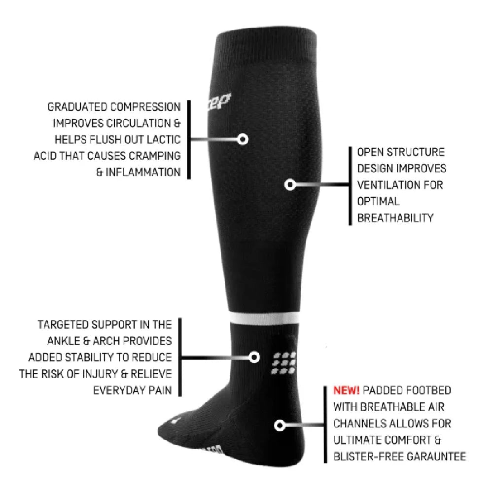 CEP Run Compression Socks Dame - Black - Endurance Sport