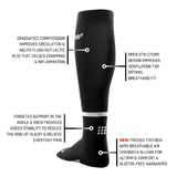 CEP Run Compression Socks Dame - Black - Endurance Sport