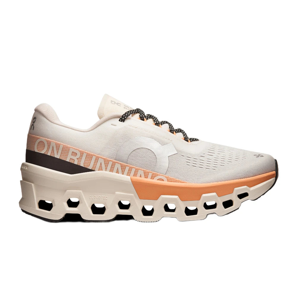 On Cloudmonster 2 Dame - Ivory/Tangerine - Endurance Sport
